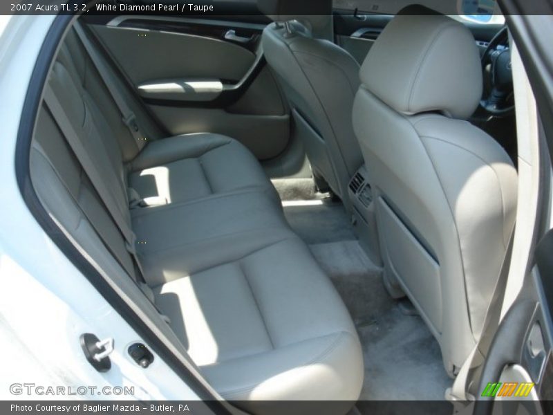 White Diamond Pearl / Taupe 2007 Acura TL 3.2
