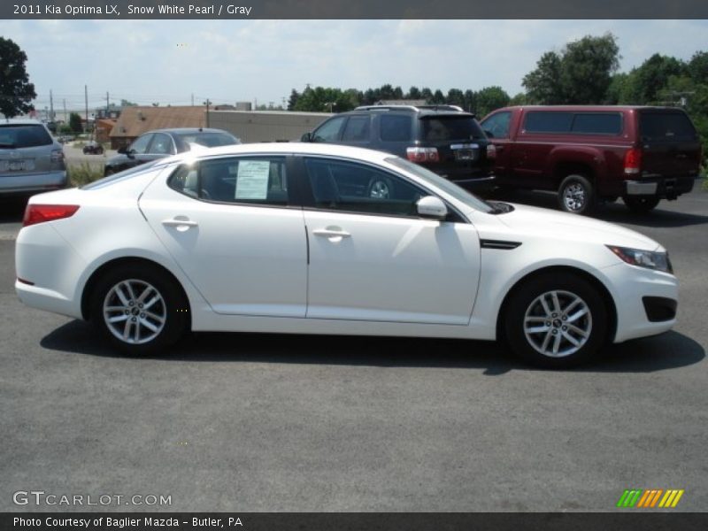 Snow White Pearl / Gray 2011 Kia Optima LX