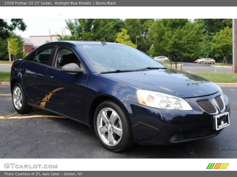 Midnight Blue Metallic / Ebony Black 2008 Pontiac G6 GT Sedan