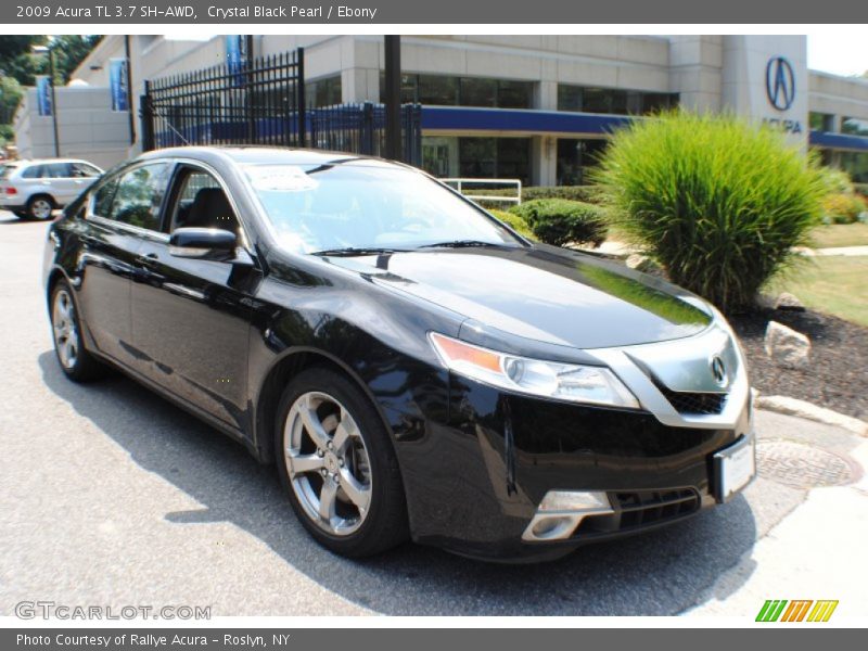 Crystal Black Pearl / Ebony 2009 Acura TL 3.7 SH-AWD