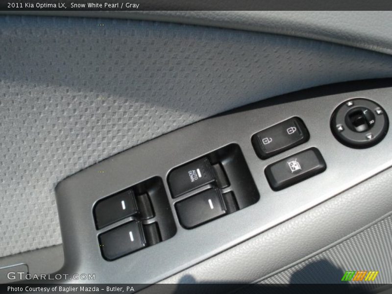 Snow White Pearl / Gray 2011 Kia Optima LX