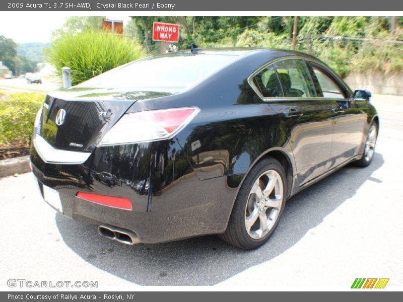 Crystal Black Pearl / Ebony 2009 Acura TL 3.7 SH-AWD