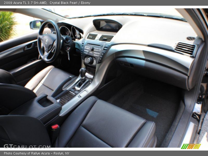 Crystal Black Pearl / Ebony 2009 Acura TL 3.7 SH-AWD