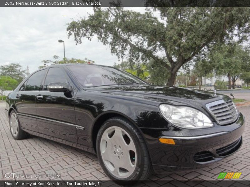 Black / Charcoal 2003 Mercedes-Benz S 600 Sedan