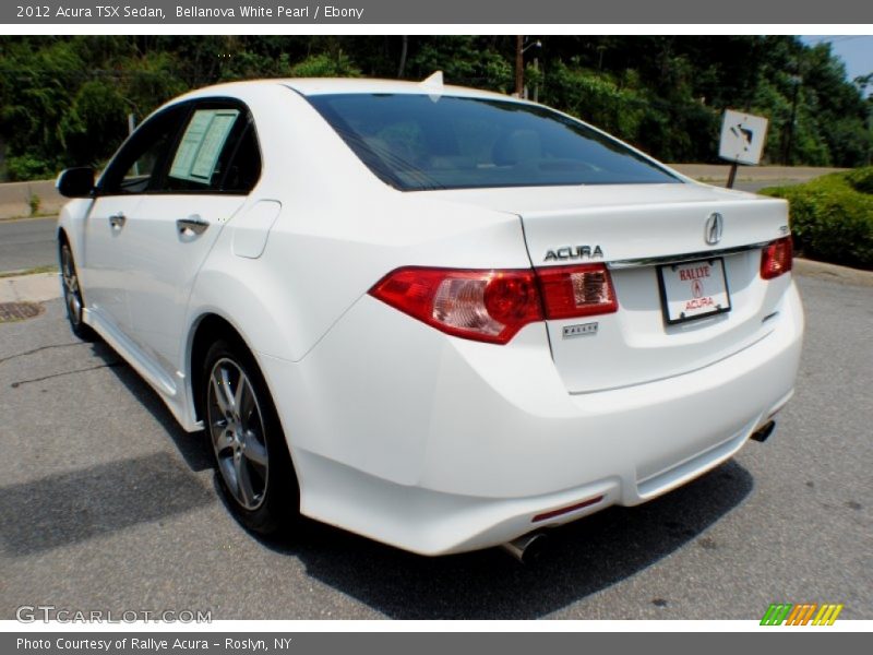 Bellanova White Pearl / Ebony 2012 Acura TSX Sedan