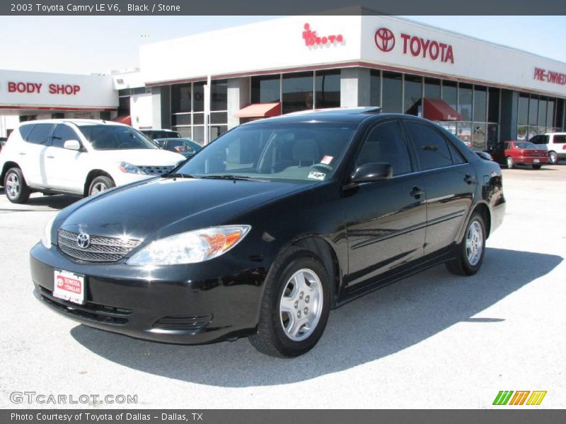 Black / Stone 2003 Toyota Camry LE V6