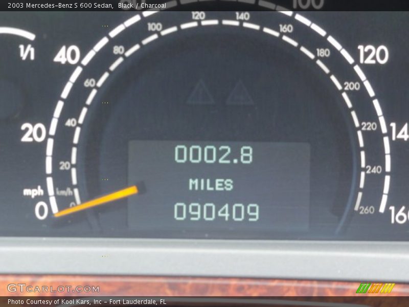 Black / Charcoal 2003 Mercedes-Benz S 600 Sedan