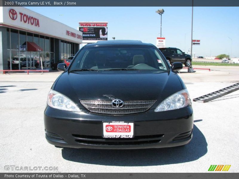 Black / Stone 2003 Toyota Camry LE V6