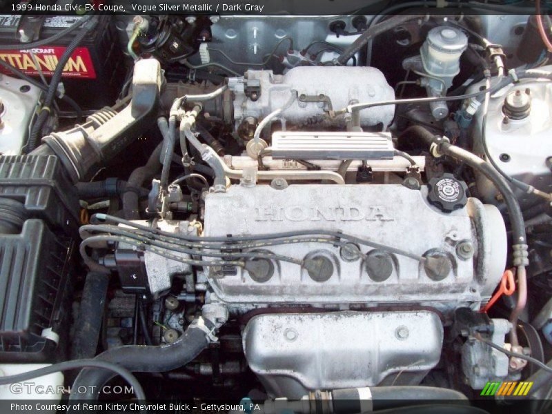 Vogue Silver Metallic / Dark Gray 1999 Honda Civic EX Coupe