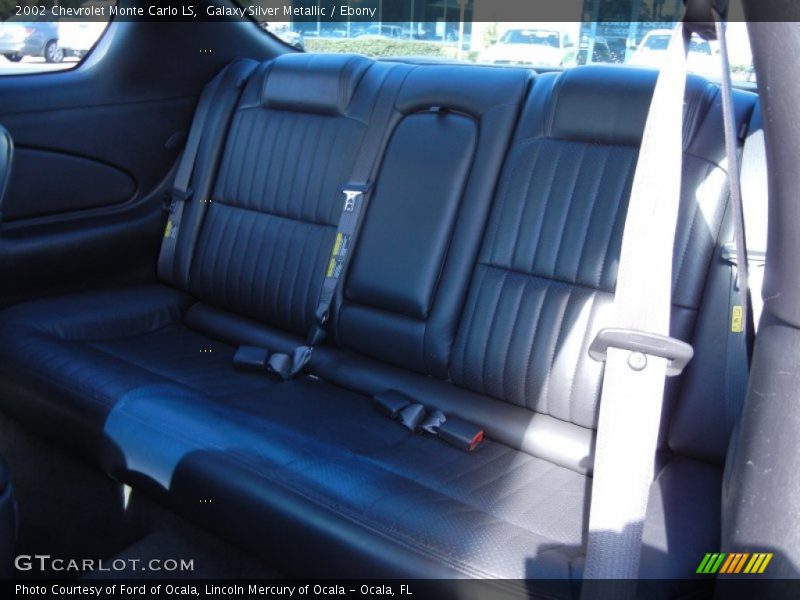 Rear Seat of 2002 Monte Carlo LS