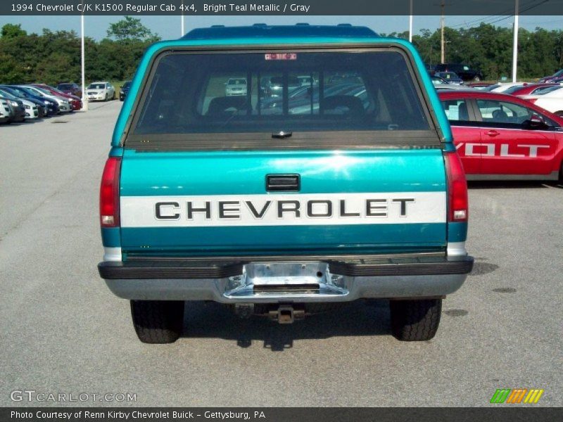 Bright Teal Metallic / Gray 1994 Chevrolet C/K K1500 Regular Cab 4x4