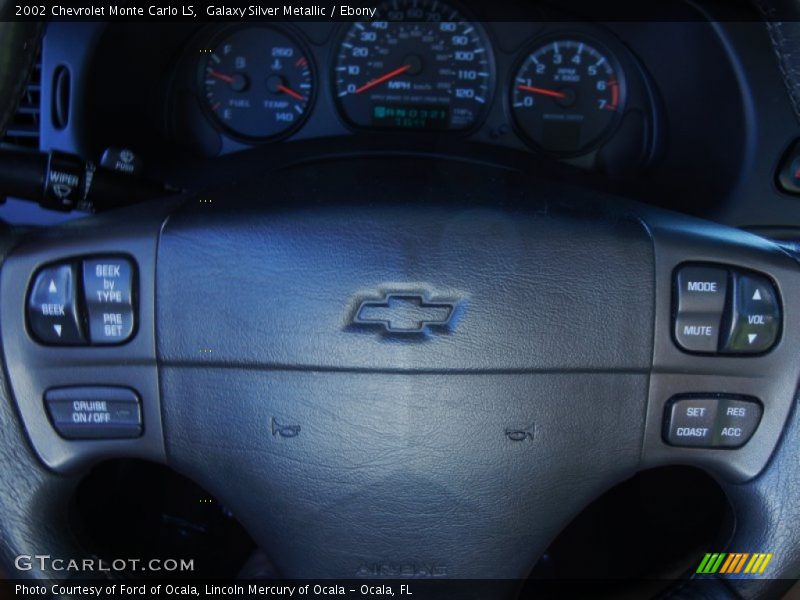 Galaxy Silver Metallic / Ebony 2002 Chevrolet Monte Carlo LS