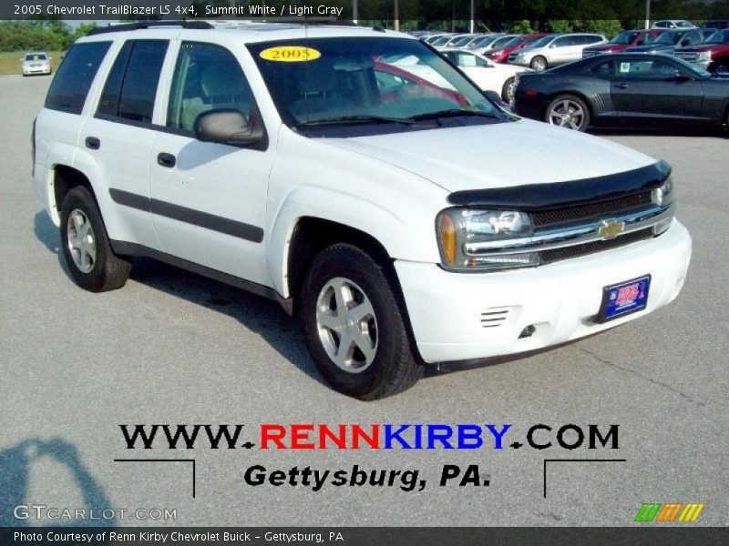 Summit White / Light Gray 2005 Chevrolet TrailBlazer LS 4x4