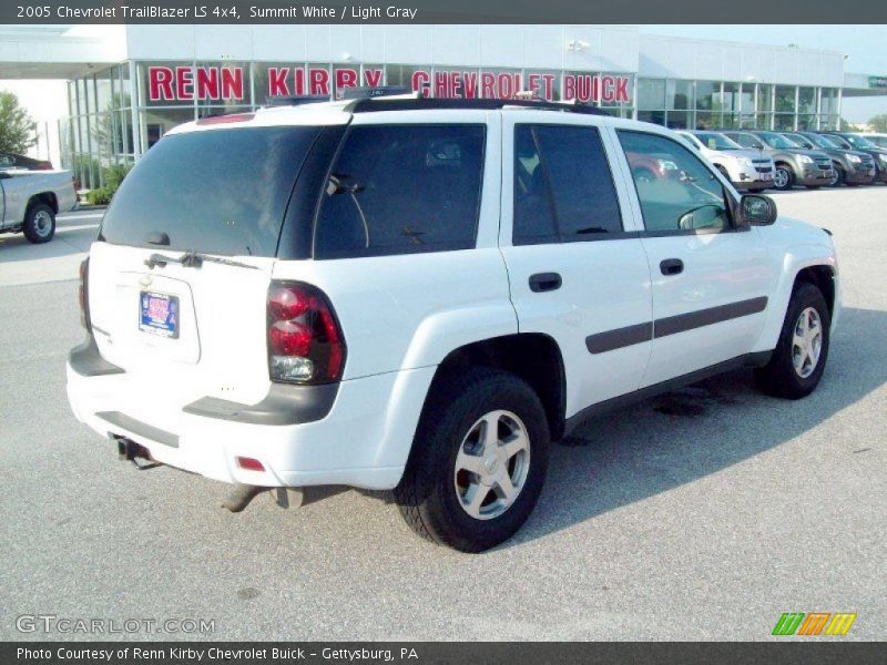 Summit White / Light Gray 2005 Chevrolet TrailBlazer LS 4x4