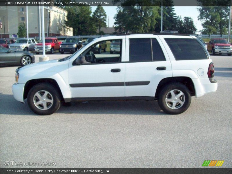 Summit White / Light Gray 2005 Chevrolet TrailBlazer LS 4x4