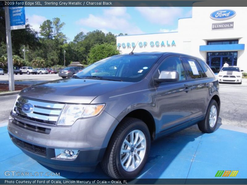 Sterling Grey Metallic / Charcoal Black 2009 Ford Edge SEL
