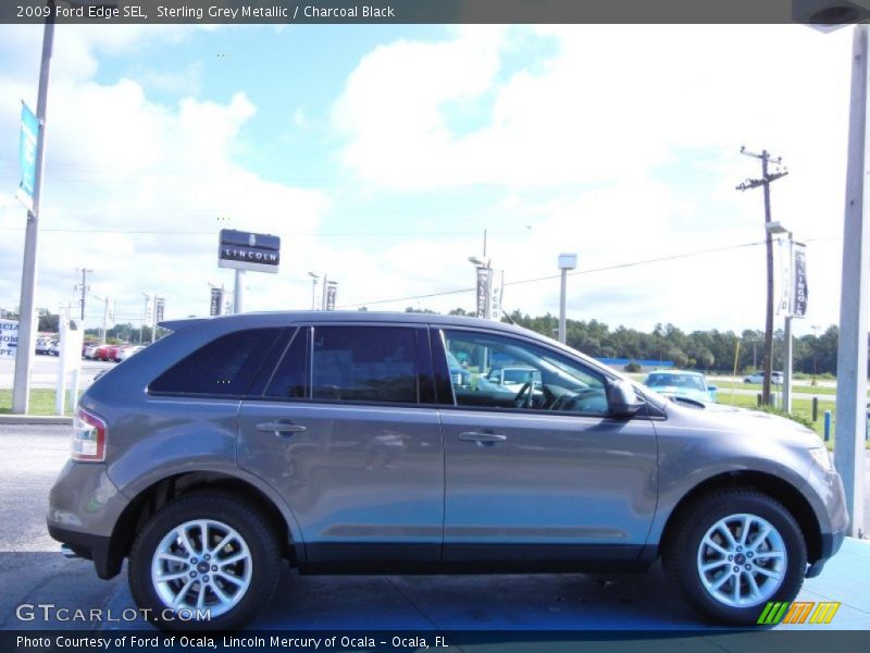 Sterling Grey Metallic / Charcoal Black 2009 Ford Edge SEL