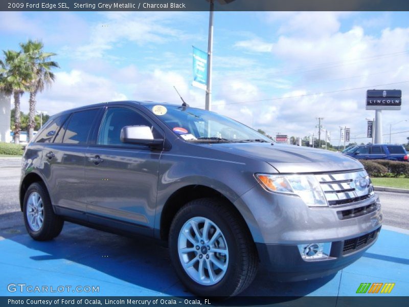 Sterling Grey Metallic / Charcoal Black 2009 Ford Edge SEL