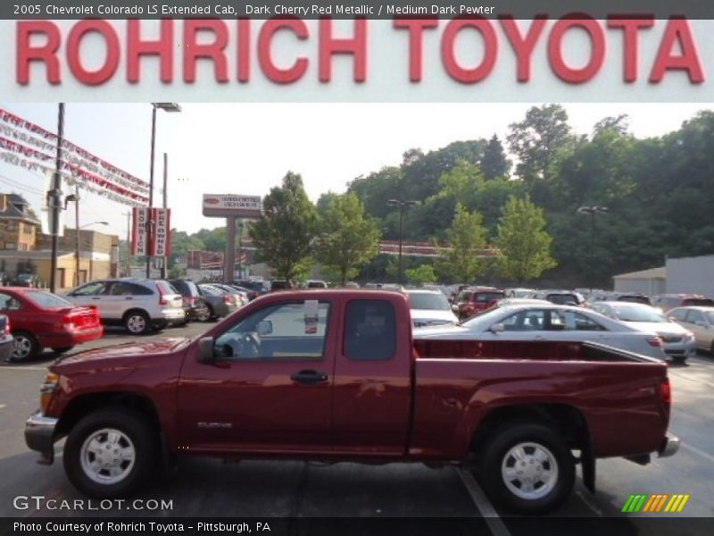 Dark Cherry Red Metallic / Medium Dark Pewter 2005 Chevrolet Colorado LS Extended Cab
