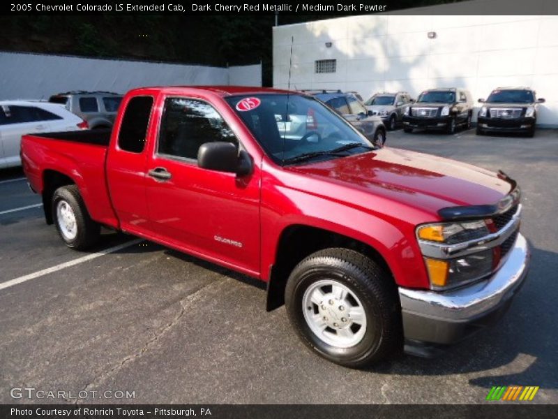 Dark Cherry Red Metallic / Medium Dark Pewter 2005 Chevrolet Colorado LS Extended Cab