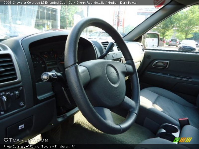 Dark Cherry Red Metallic / Medium Dark Pewter 2005 Chevrolet Colorado LS Extended Cab