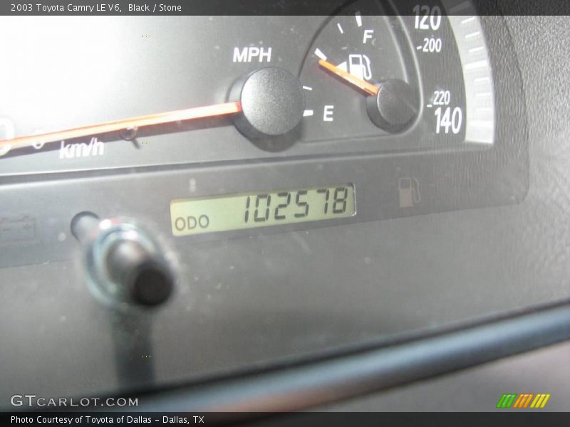 Black / Stone 2003 Toyota Camry LE V6