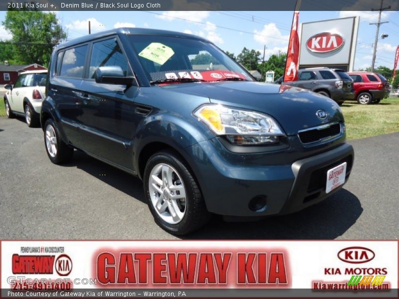Denim Blue / Black Soul Logo Cloth 2011 Kia Soul +