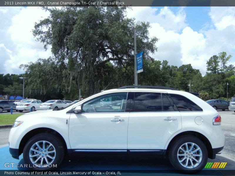 Crystal Champagne Tri-Coat / Charcoal Black 2013 Lincoln MKX FWD