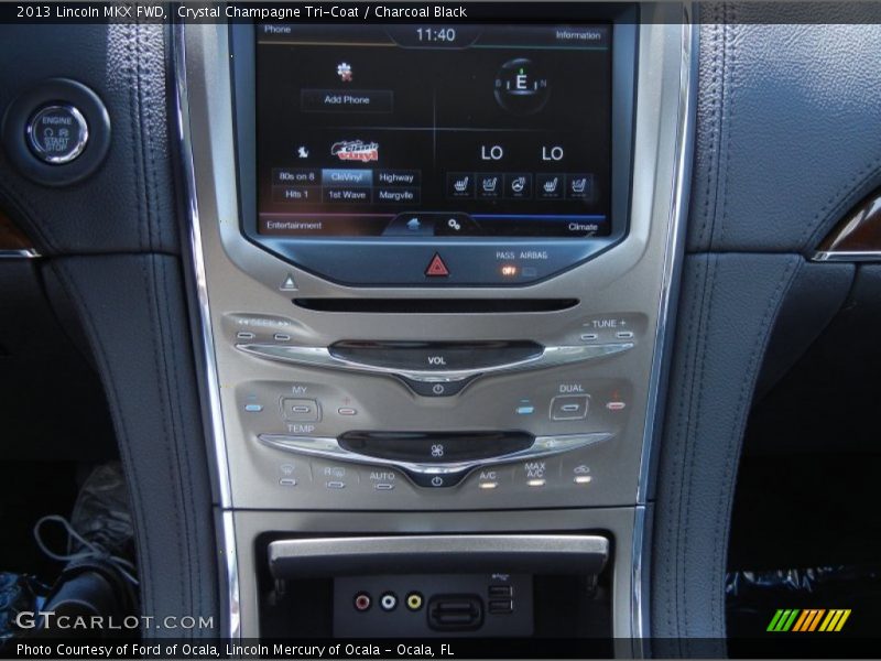 Crystal Champagne Tri-Coat / Charcoal Black 2013 Lincoln MKX FWD