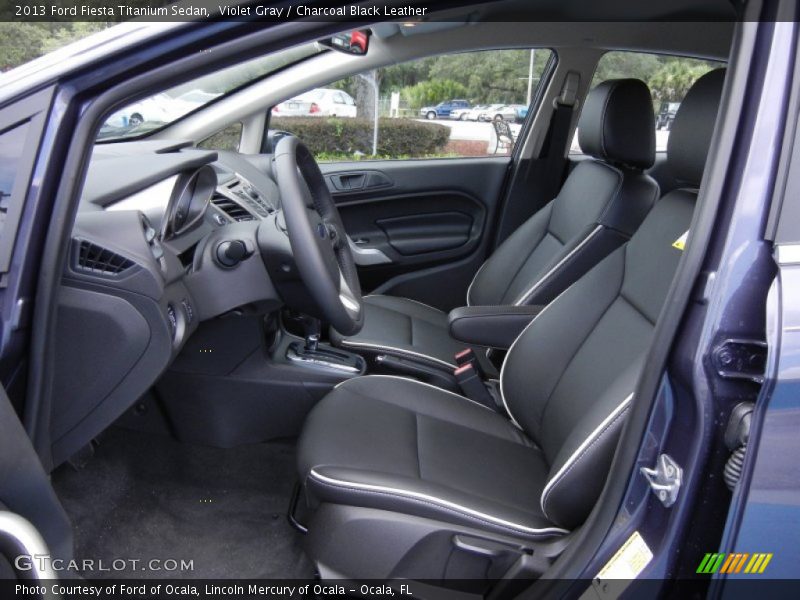 Front Seat of 2013 Fiesta Titanium Sedan