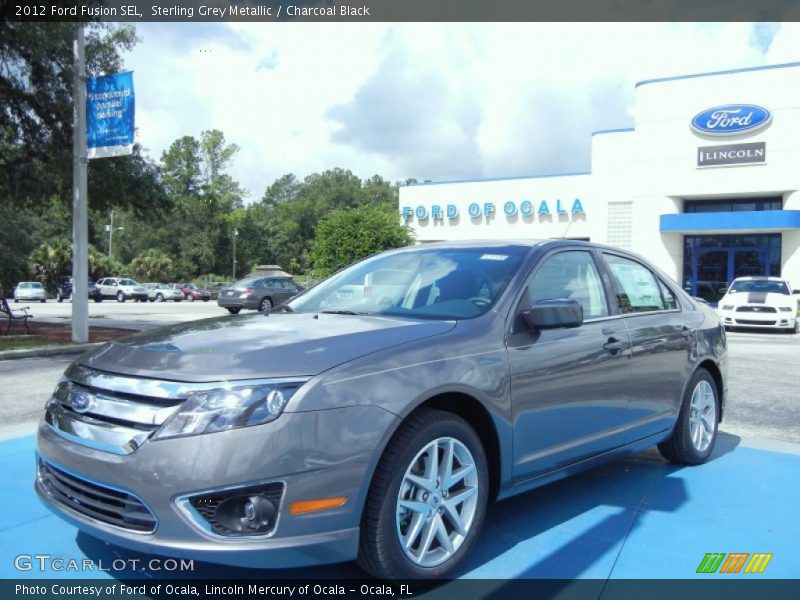 Sterling Grey Metallic / Charcoal Black 2012 Ford Fusion SEL