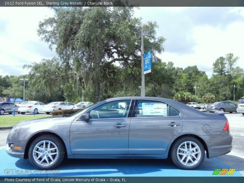 Sterling Grey Metallic / Charcoal Black 2012 Ford Fusion SEL