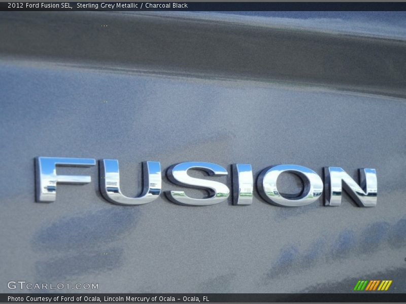 Sterling Grey Metallic / Charcoal Black 2012 Ford Fusion SEL