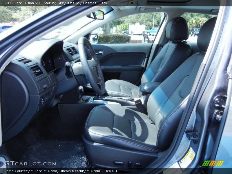 Sterling Grey Metallic / Charcoal Black 2012 Ford Fusion SEL