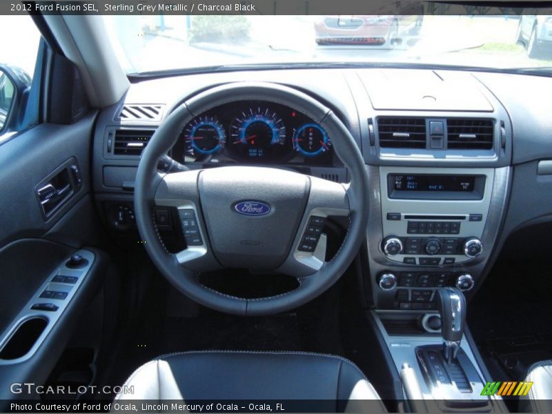 Sterling Grey Metallic / Charcoal Black 2012 Ford Fusion SEL