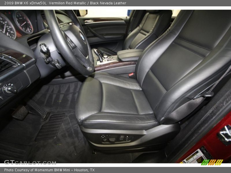Vermilion Red Metallic / Black Nevada Leather 2009 BMW X6 xDrive50i