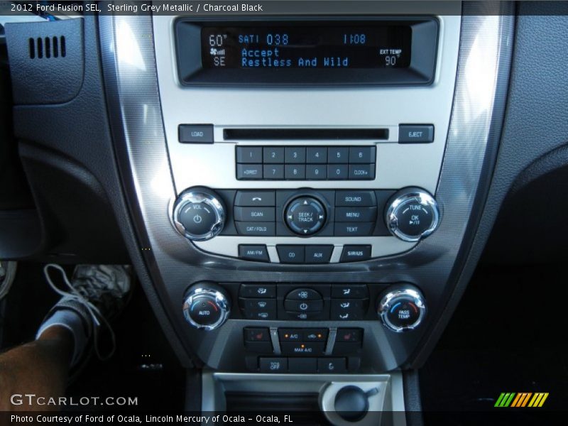 Sterling Grey Metallic / Charcoal Black 2012 Ford Fusion SEL