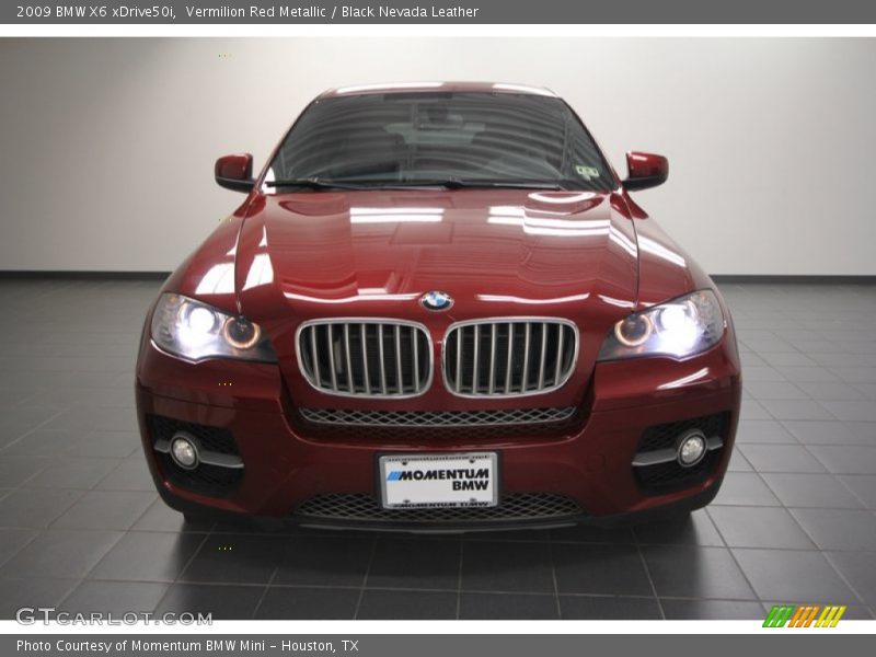 Vermilion Red Metallic / Black Nevada Leather 2009 BMW X6 xDrive50i