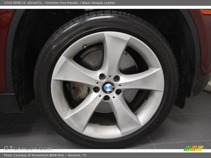 Vermilion Red Metallic / Black Nevada Leather 2009 BMW X6 xDrive50i