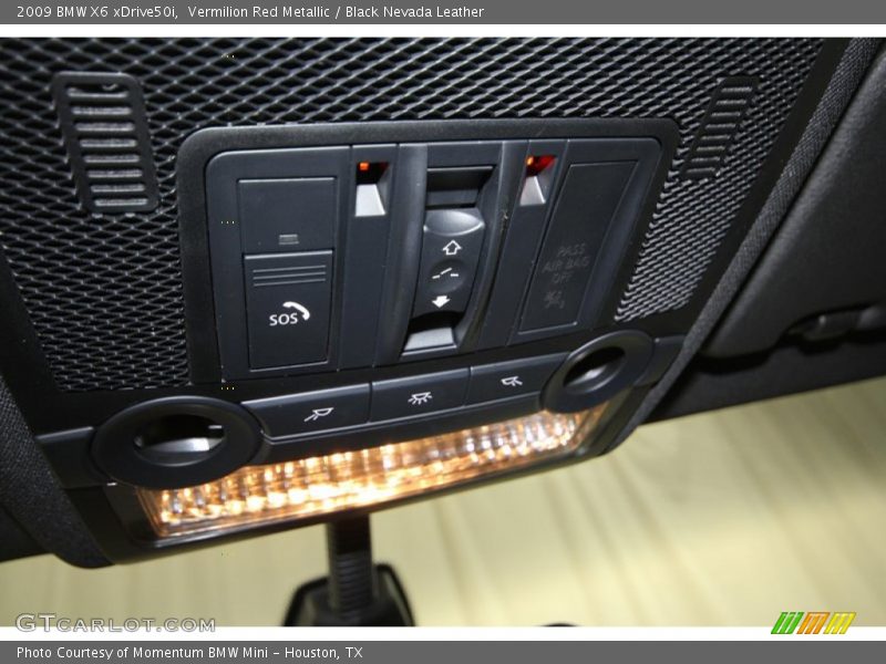 Vermilion Red Metallic / Black Nevada Leather 2009 BMW X6 xDrive50i