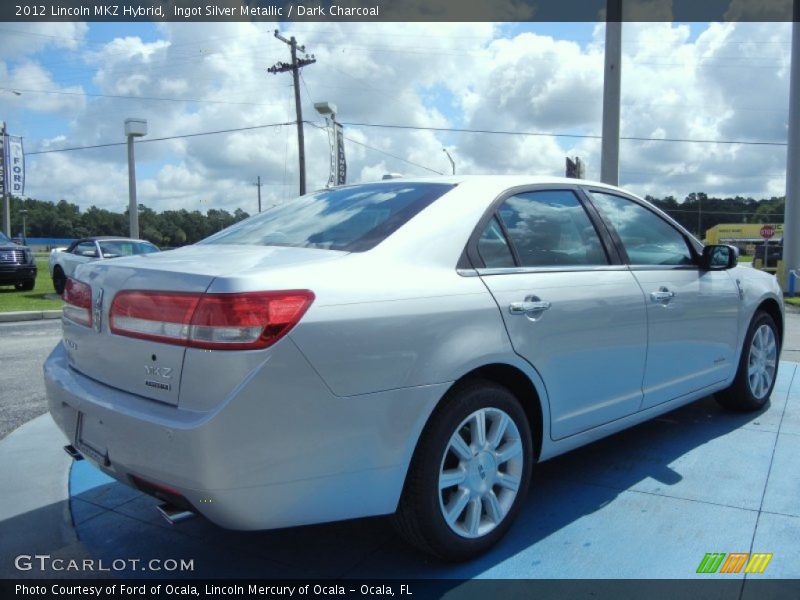 Ingot Silver Metallic / Dark Charcoal 2012 Lincoln MKZ Hybrid