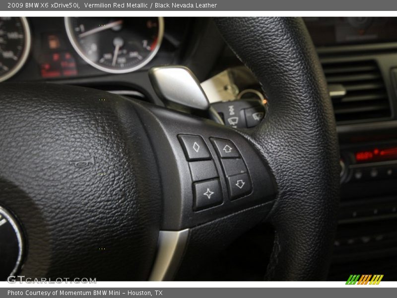 Vermilion Red Metallic / Black Nevada Leather 2009 BMW X6 xDrive50i