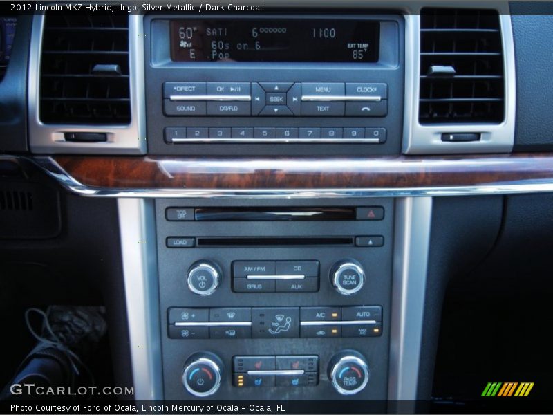 Ingot Silver Metallic / Dark Charcoal 2012 Lincoln MKZ Hybrid
