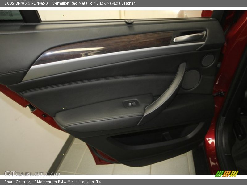 Vermilion Red Metallic / Black Nevada Leather 2009 BMW X6 xDrive50i