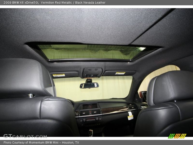 Vermilion Red Metallic / Black Nevada Leather 2009 BMW X6 xDrive50i