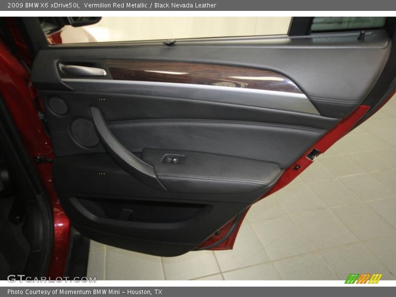 Vermilion Red Metallic / Black Nevada Leather 2009 BMW X6 xDrive50i