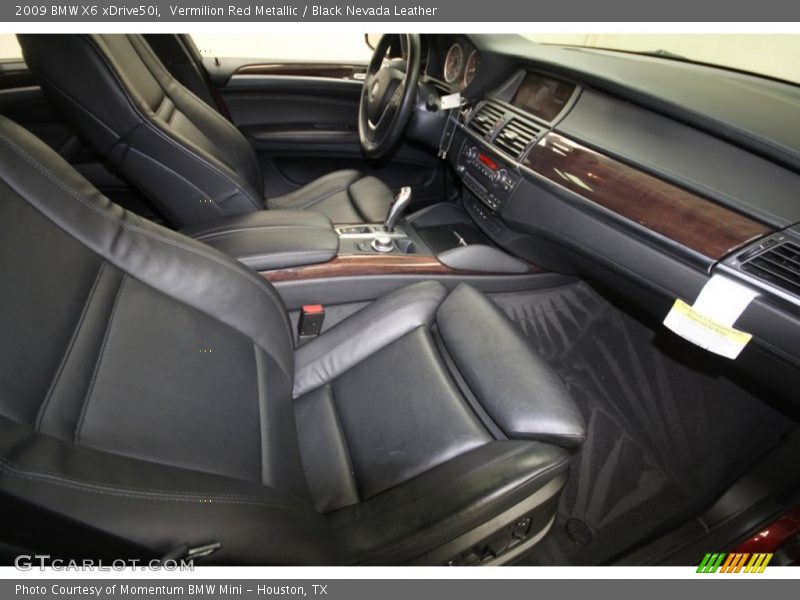 Vermilion Red Metallic / Black Nevada Leather 2009 BMW X6 xDrive50i