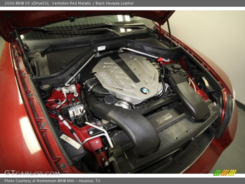 Vermilion Red Metallic / Black Nevada Leather 2009 BMW X6 xDrive50i