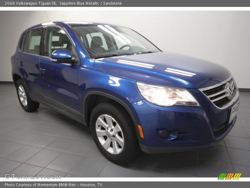 Sapphire Blue Metallic / Sandstone 2009 Volkswagen Tiguan SE