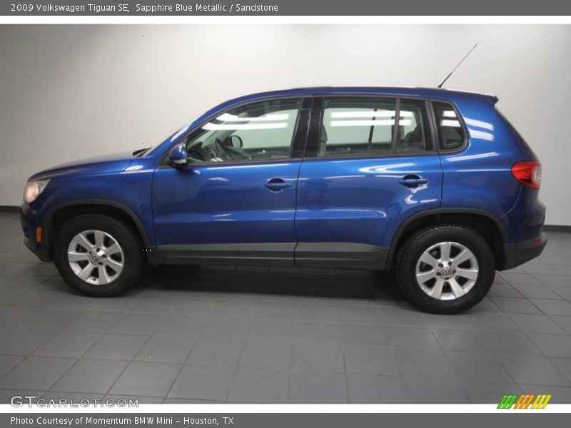 Sapphire Blue Metallic / Sandstone 2009 Volkswagen Tiguan SE